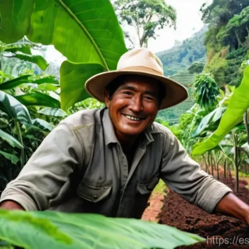 Home 29 산림농업 시스템 사례 연구 성공적인 프로젝트 - **Agrosilvicultural Harmony in Bolivia**
* **Prompt:** A vibrant, sun-drenched agroforestry fa...